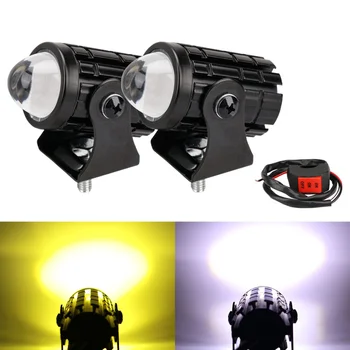 Motor Mini Dugih Svjetala Univerzalni Dvije ATV Skuter za Pomoćni Reflektor Lampe Moto svjetla Za maglu dodatna Oprema
