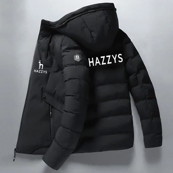 Muška dolje jaknu Hazzys, topla jakna s kapuljačom, vodootporan ветрозащитное živo kaput, svakodnevni kvalitetan korejski muška jakna