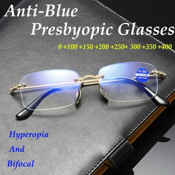 Muške naočale za čitanje, Anti-Plave Светостойкие Bifokalne naočale, Blize i Daleke mjeri od 1,0 do 4,0
