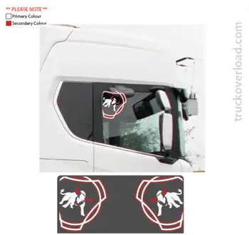 Naljepnica na prozor Scania Bullsa, обтекаемая, Grafička serija R/S, sljedeće generacije (19)