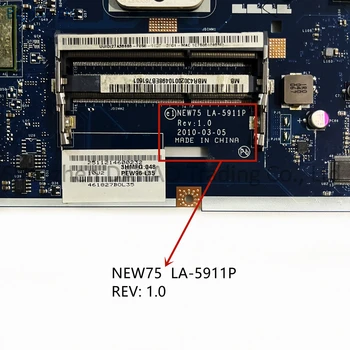 NEW75 LA-5911P Za Acer Aspire 5551 G 5552 G Matična ploča laptopa sa HD5650M HD6470M 512 M/1 GB-GPU MBPUU02001 MB.WVE02.001 OK