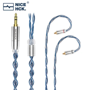 NiceHCK SuperBlue Taiwan Lab 7N OCC Litz Kabel za nadogradnju slušalice S Заушным kukičanje 3.5/2.5/4.4 mm MMCX / 0,78 2Pin Za FH5 EBX21 Lofty