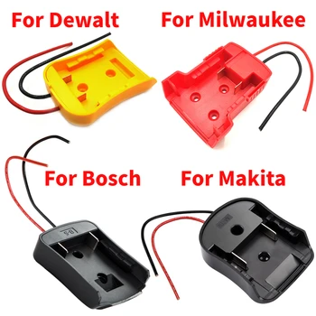 Novi Makita Bosch Milwaukee 18 14,4 v Nosač Za Baterije Dock Konektor za Napajanje Sa 14Awg Žicama Konektora ac Adapter Pribor Za Alate