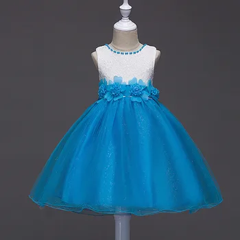 Novost 2022 godine, тюлевое dječja vjenčanica djeveruša s cvjetnim uzorkom za djevojčice, raskošnom loptu haljina na dan rođenja, večernjih haljina za prom haljina za zurke 15 16 godina