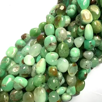 Perle od prirodnih хризопраза proizvoljan oblik perle od prirodnog dragog kamena, perle 