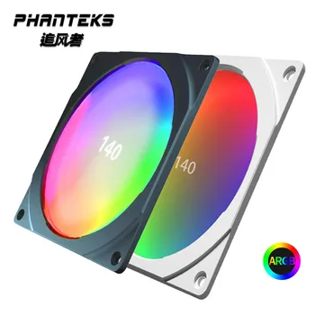 Phanteks 140 Mm 5 U 3PIN ABS Ghosting ARGB Šarene LED Ventilator Duginih Boja Šarenice je Kompatibilan sa ventilatorom od 14 cm/Sinkrone Matična ploča