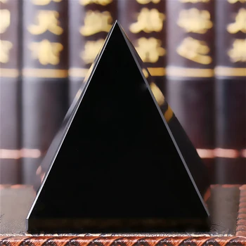 Piramida Zdrav Kristal Obrt Crna Prirodni Opsidijan Quartz Crystal Poklon Home Dekor Lijepa Sjajna Površina Izravna Dostava