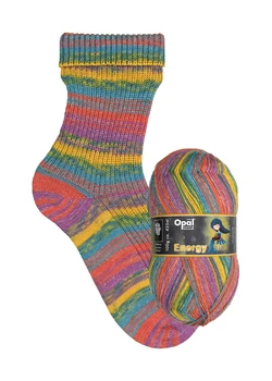 Pređa za čarapa Opal Energy 75% vuna, 25% poliamid / najlon Zimska 4-sloj pređa za pletenje čarapa