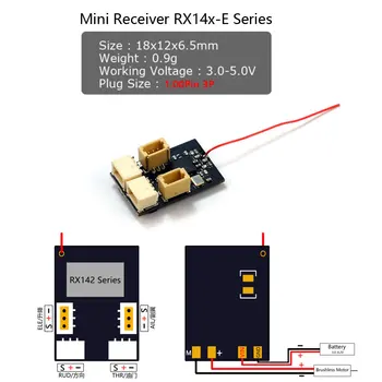 Prijemnik AEORC RX14X serije Mini Micro RX 4CH Ugrađeni 1S 5A mat ESC s priključkom TELEM pin 1.00