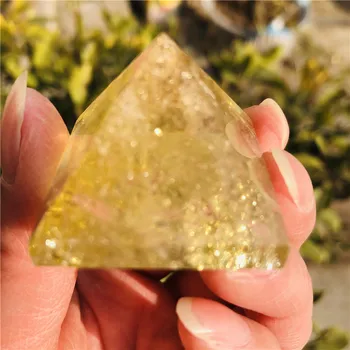 Prirodni Citrin Crystal Piramida Dragulj Mineral je super za Meditaciju i Iscjeljivanje Uređenje Doma Čakra Reiki Kamen