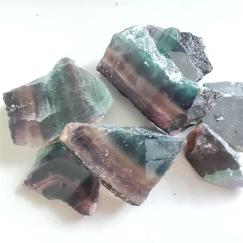 Prirodni Fluorit Tablete Quartz Crystal Šarene Trake Fluorit Rainbow Kamen Za Uređenje Doma Uređenje