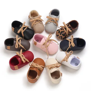 Proljetna cipele za novorođene dječake i djevojčice 0-1 godina, cipele za djecu, Đonovi cipela na mekim gumenim potplatima, za prostore i ulice, kožna obuća za bebe