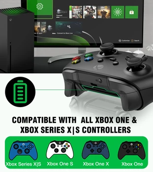 Punjač za kontroler za Xbox Series / One S/X X X X X punjiva baterija kapaciteta 4x1200 mah kontroler za Xbox One/ Series S/ X Type-C