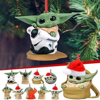 Ratovi Zvijezda Božićne Dekoracije Yoda Babys Viseće Dekoracije Igračke Anime Božićno Drvce Dekor Akril Ovjes Periferija Poklon
