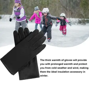 Rukavice za zaslon osjetljiv na dodir Za muškarce, Neklizajući Muške zimske Rukavice s prstima, s zaslonom osjetljivim na dodir, Muške rukavice za ruke, Toplo Za šetnju, Jogging i