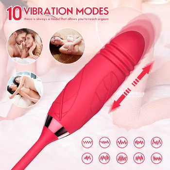 Ruža je Gubitnik Vibrator Točka G Vibrira Klitoris Sisa Bradavicu Pušenje Stimulacija Klitorisa Ženska Masturbacija i Sex Igračke za Žene