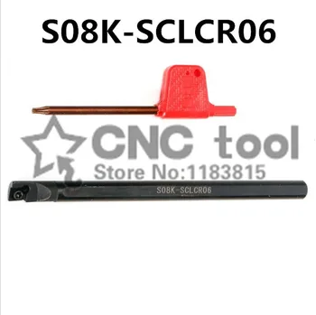 S08K-SCLCR06 / S08K-SCLCL06, alati za unutarnje токарной obrade na 95 stupnjeva, držač za токарного alat Umetanje memorijske pjene, расточная letva za CCMT060204