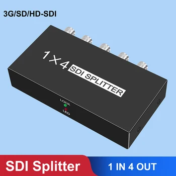 SDI Razdjelnik 1X4 SDI Distributivni Video Converter 4 Port Podrška za SD/HD/3G-SDI 1080P Kamere, Projektora, Monitora DVR SDI Sustava