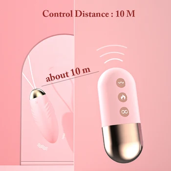 Seks-Igračke za Žene Bežični Daljinski Upravljač 10 Brzina Vibrirajuće Jaje Stimulator Klitorisa Vaginalni Masaža Loptu Vibratori G-Točke