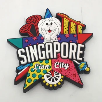 Singapur Gume Magnet Za Hladnjak Turističkih Suvenira Magnetne Naljepnice Za Hladnjak zbirka putovanja Poklon