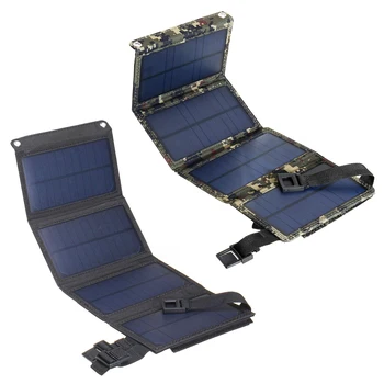 Sklopivi Solarna Ploča, otporna na jesen, USB-Solarni Paneli za aktivan odmor, Hitne baterije mobilnog telefona, Baterije, Akumulatori,