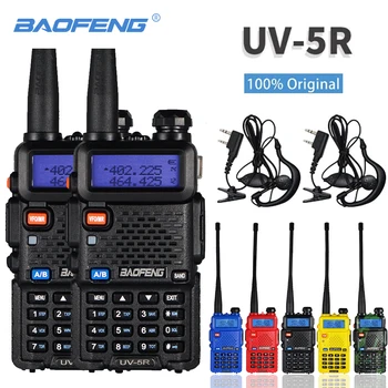 Skup prijenosnih раций Baofeng UV-5R Brojevni KVADRATNIH Primopredajnik UV5R Za VHF 136-174 Mhz i 400-520 Mhz dual-band 2-smjerni radio 5 Boja