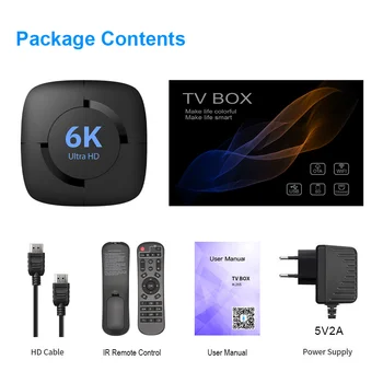Smart IPTV-TV Box Android 10,0 6K Ultra HD Kvalitetu slike na razini kino 5G WiFi Quad 4G + 64G media player pojedinca ili kućanstva Najbolji