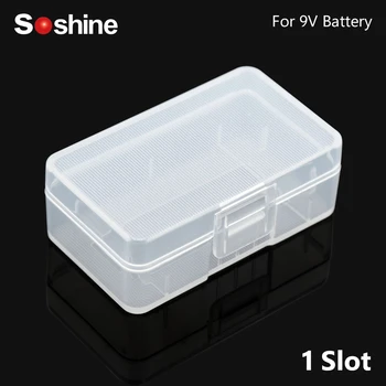 Soshine Prijenosni 9 v Baterija 6F22 Tvrdi Plastični Poklopac Držač Kutija Za Pohranu Organizator Za 1pc 2 komada 9 U 6F22 Kontejner Za Skladištenje Ćelija