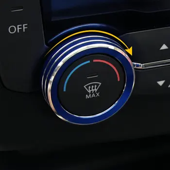 STYO Auto pretvorene audio olovke s klima-uređajem ukrasne olovke krug naljepnica navlaka za RENAULT KADJAR 2016