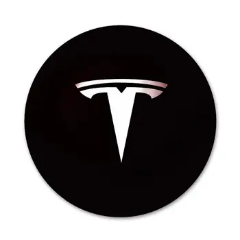 Super Električni Automobil Tesla Broš s logotipom Automobila Pin Cosplay Ikonu Pribor Za Odjeću Ruksak Ukras Dar 58 mm