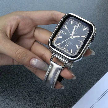 Svijetle Tanki Kožni Remen Za Apple Watch Band 44 mm 40 38 42 Narukvica Correa Za iWatch Ultra Series 8 7 SE 6 5 4 45 mm 41 mm