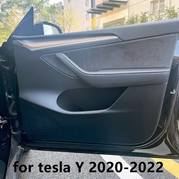 Tesla Model 3 Model Y 2016-2022 Противоударная Jastuk Na Vrata Automobila Zaštitna Oznaka Kožna Zaštitna Navlaka Tesla dodatna Oprema Za Interijer 4 kom