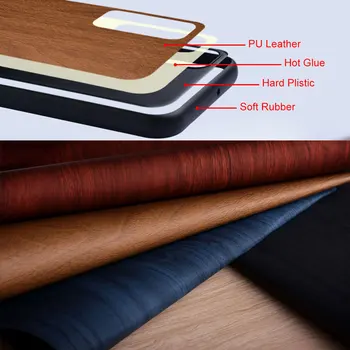 Torbica za Samsung Galaxy S22 Ultra S22 Plus, S22 coque jedinstveni dizajn, jednostavan drveni uzorak Zaštitna Stražnji poklopac od umjetne kože