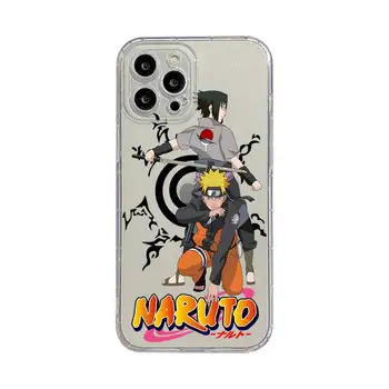 Torbica Za telefon Sasuke Naruto Kakashi Akatsuki za iPhone Plus 14 13 12 11 Pro Max Mini X XS XR Mekani Prozirni Poklopac
