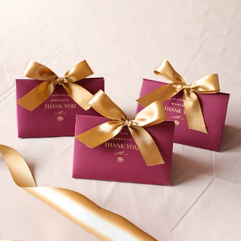 Trokut Hvala Kutija Čokolade Traka Poklon Kutija Za Pakiranje Duša Rođendana Djeteta Božićni Domjenak Korist Svadbena Dekoracija