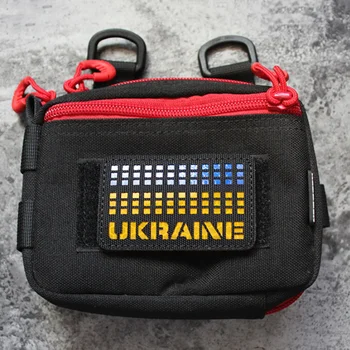 Ukrajina IR Infracrveni Odražava Krpa Najlon Vojni Ukrajinski Nacionalni Grb Ikonu Taktički Zastava Ponosa Za Ruksak Odjeće