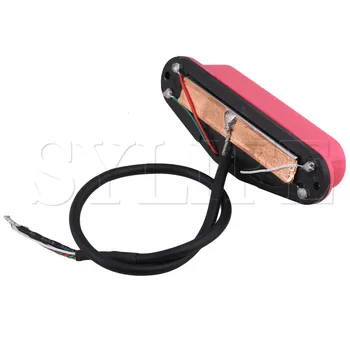 Ukulele Električna Gitara Dual Rail Magnetski Soundbox Dvostruki 4 Žice Pink
