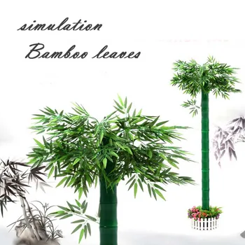 Umjetna Bamboo Grančica Lažna Imitacija Бамбукового List Krajolik Vrt Stablo Dekoracija Dekor Dizajn Kuće