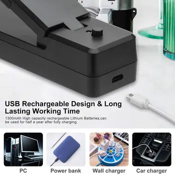 USB Punjenje Mini-Brtvena Stroj Genetika Predjelo Plastična Ambalaža Torbu Термосваривающая Stroj je Mali Brtvena Stroj