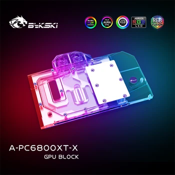 Vodeni blok Hladnjaka grafičkog procesora Bykski A-PC6800XT-X grafička kartica Powercolor Radeon RX 6800 XT Super Edition Red Dragon Hlađenja Radijator