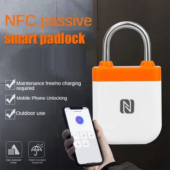Vodootporan Бесключевой Bluetooth-kompatibilni Vrata Dvorac s Karticom Mobilnog telefona, Smart Lock NFC Smart Padlock Sigurnosnu Bravu