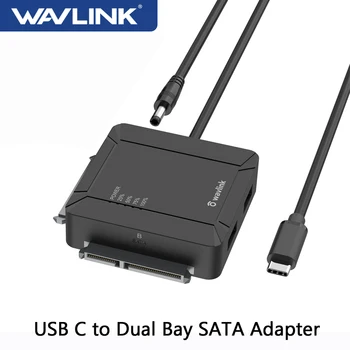 WAVLINK USB C/USB 3.0 na SATA adapter sa dva mjesta Vanjski 2,5 