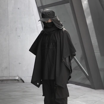 WHYWORKS 19AW cyberpunk ninja stil crni kaput tamna odjeća vodootporne jakne techwear lagana jakna tech coat