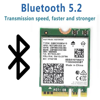 WiFi 6E Intel AX210 Kartica 5374 Mbit/s Bluetooth 5,2 Bežični Mrežni Stolni komplet 6dBi Antena 802.11 ax 2,4 G/5 Ghz/6 Ghz