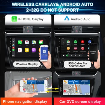 WIFI Carplay Android 12 Auto Radio Stereo Player Mediji GPS Navigacija Za Toyota Camry 6 XV 40 50 2006 - 2011