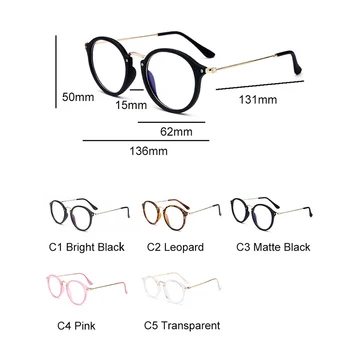 Yoovos Okrugle Naočale U Okvirima Plavo Svjetlo Naočale Za Žene Luksuzni Prozirne Naočale Računala Naočale Rimless Optički Prozirne