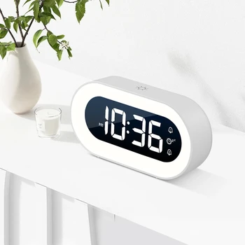 Za Xiaomi Mijia Nova Glazba LED Digitalni sat za Alarm Glasovno Upravljanje noćno svjetlo Dizajn Desktop Sat