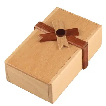 Zagonetka Poklon Pakovanje Kutija s Tajnim Pretincima Drveni kasica za Poziv