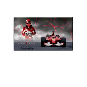 Zid Umjetnost Platnu Michael Schumacher F1 Ferrari Automobil Poster Ispis Dnevni Boravak Slika Spavaća Soba Freska Moderno Uređenje Doma