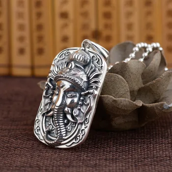 Čisto (eng. sterling) srebro s925 тайское srebro modne muške ovjes muški slon privjesak od čistog srebra 2021 novi modni nakit